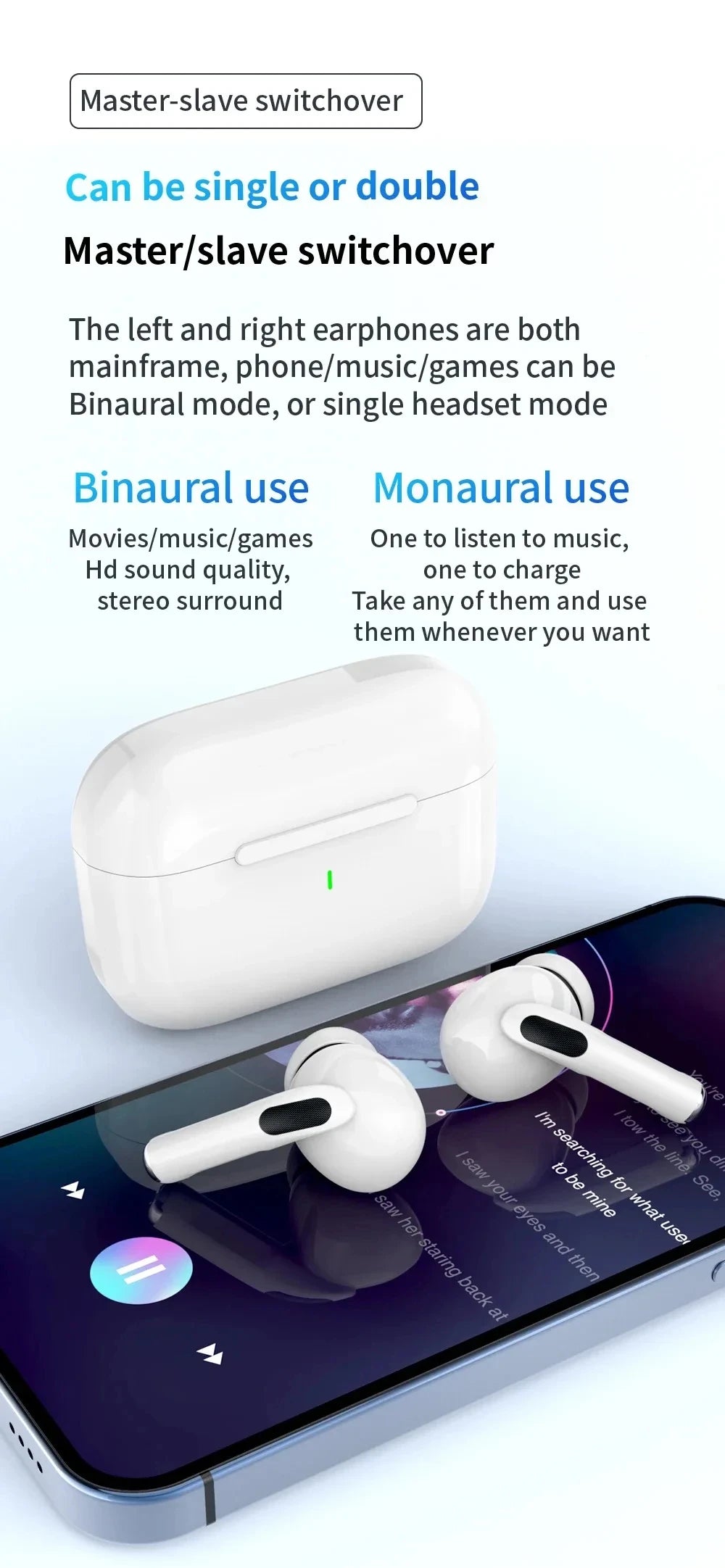 Original Pro Wireless Bluetooth Earphones Sport Earbuds