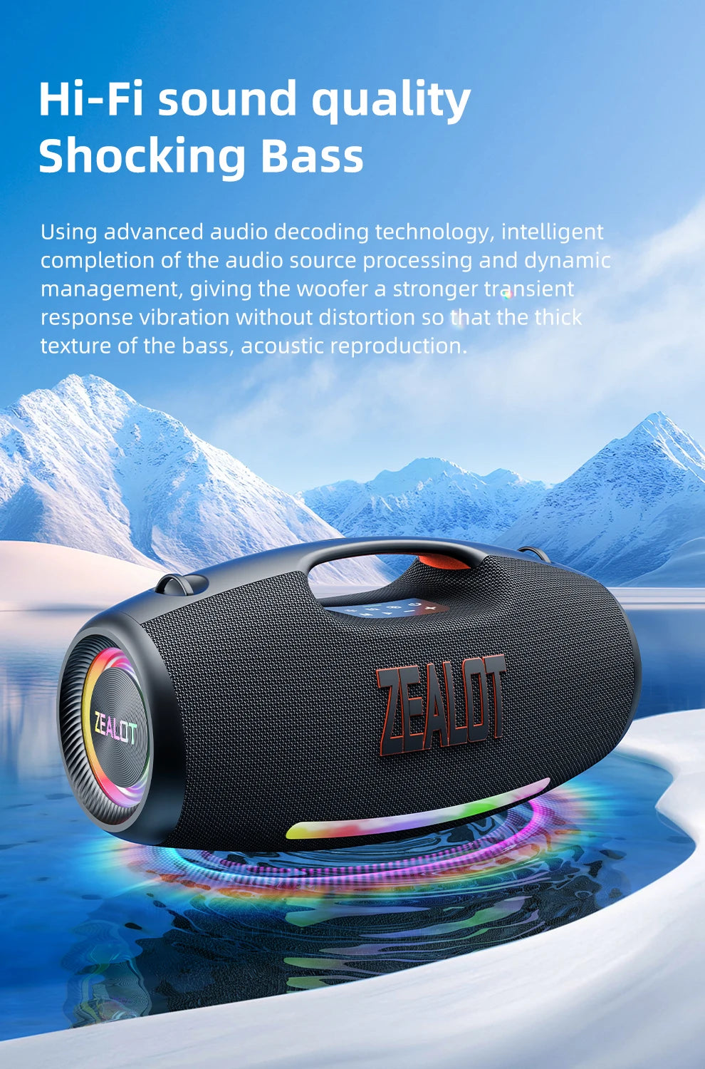 Zealot S89 250W Portable Bluetooth Speaker