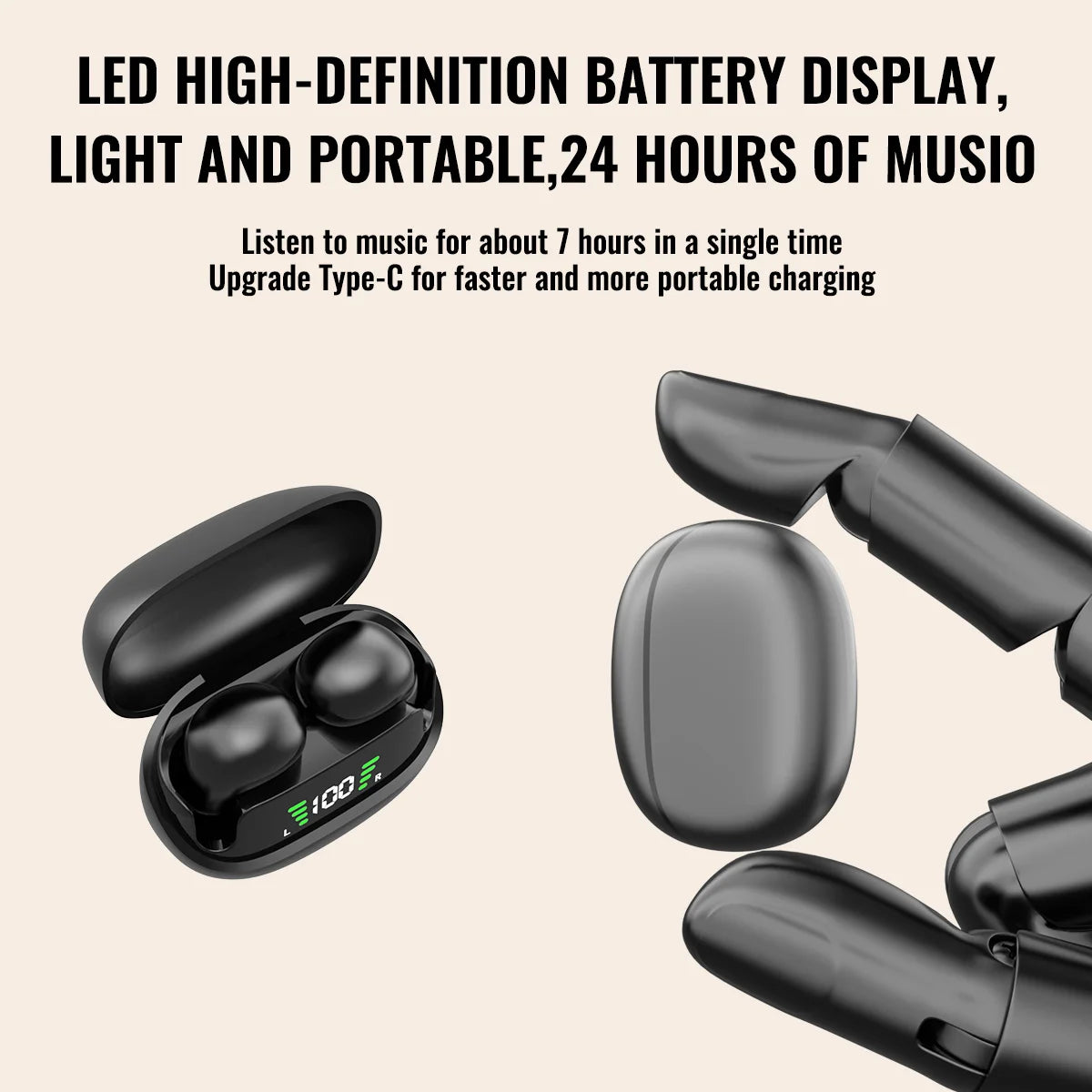 Sleep earbuds, wireless mini work earphones