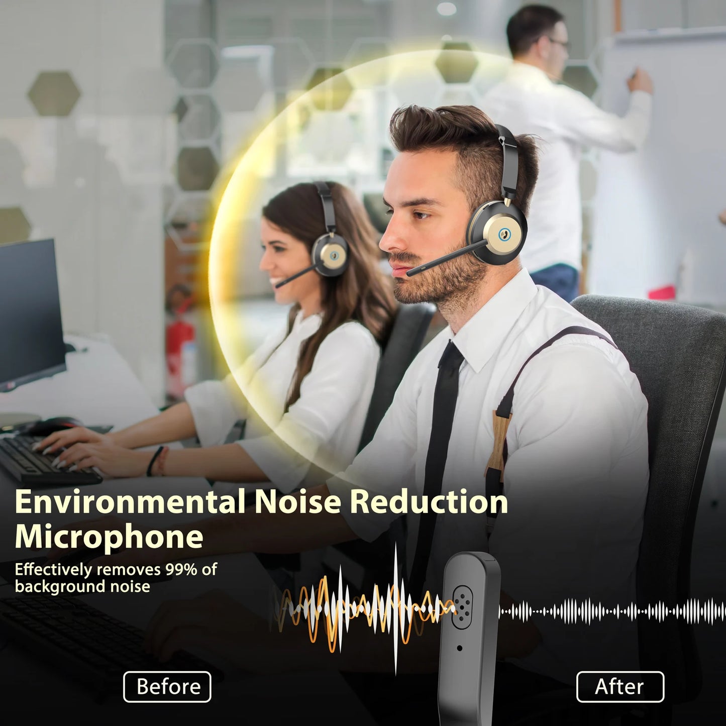 Bluetooth Headset V5.3, Wireless Headset