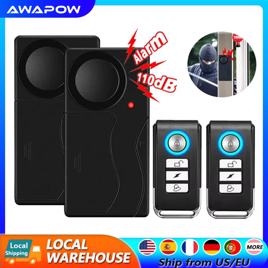 110dB Loud Bike Door Window Alarm Home Safety System