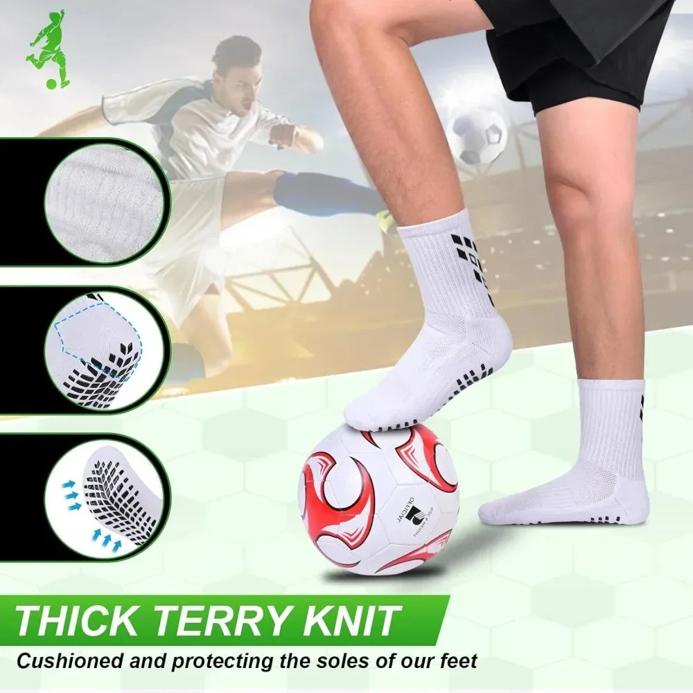 4 Pairs Non-slip Soccer Sports Socks