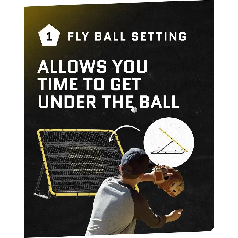 Fielding Trainer - Baseball & Softball Pitch-Back Rebound Net