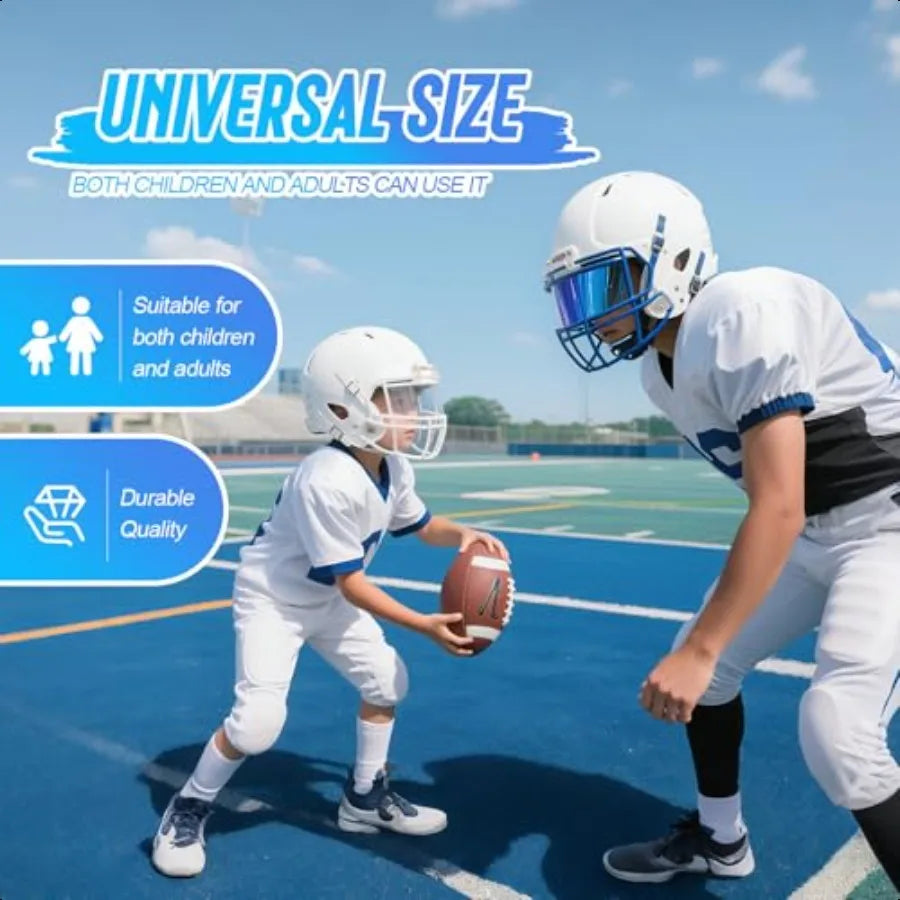 Football Visor Pro Dual Blue Clear Lens for Day Night Play
