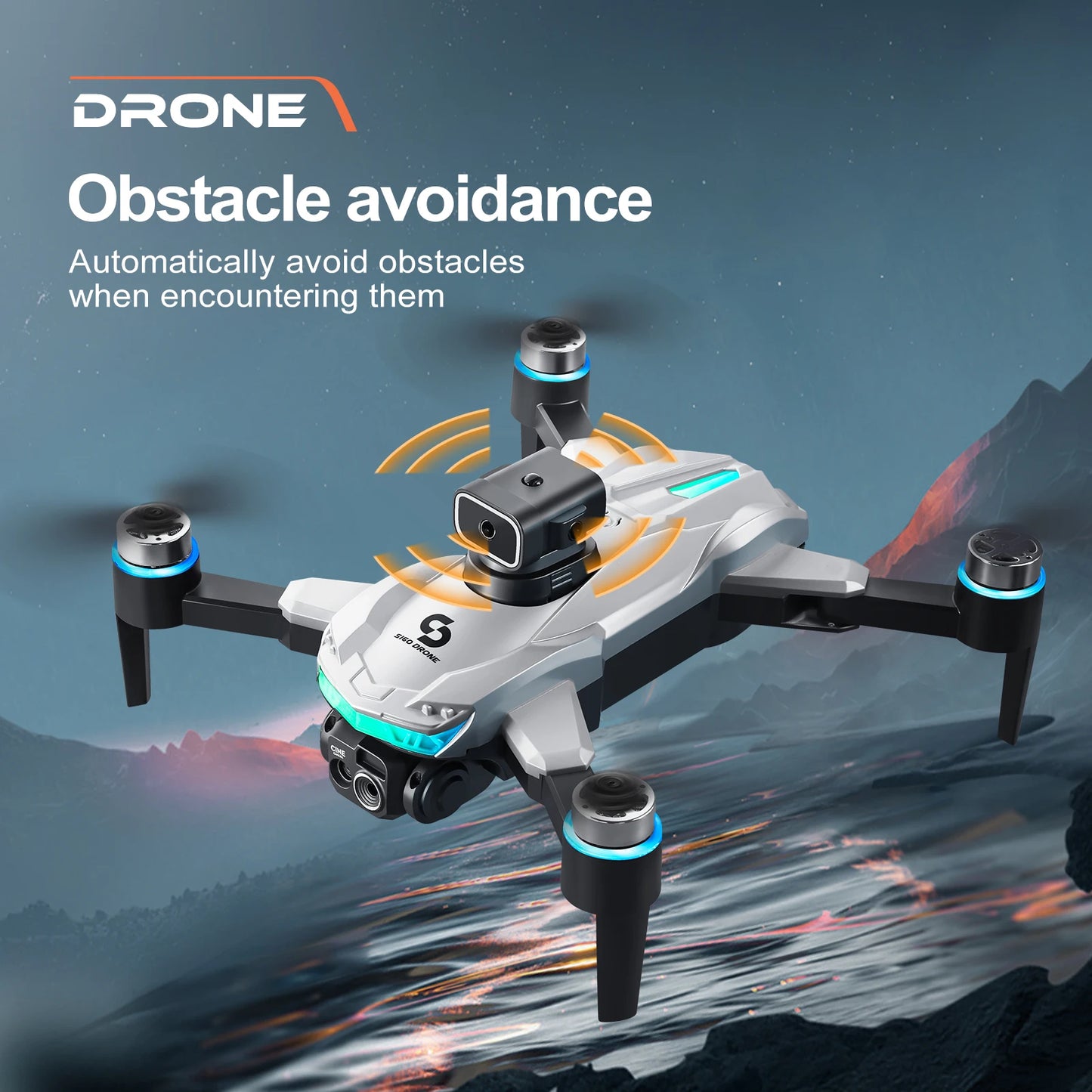 S160 Color LED Drone Professional 4K HD Quadcopter