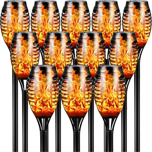 Solar Outdoor Lights,12LED Solar Tiki Torches