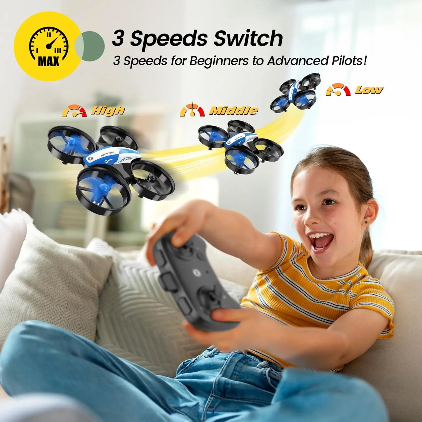 Holy Stone Mini Drone for Kids/Beginners,  RC Nano Quad,