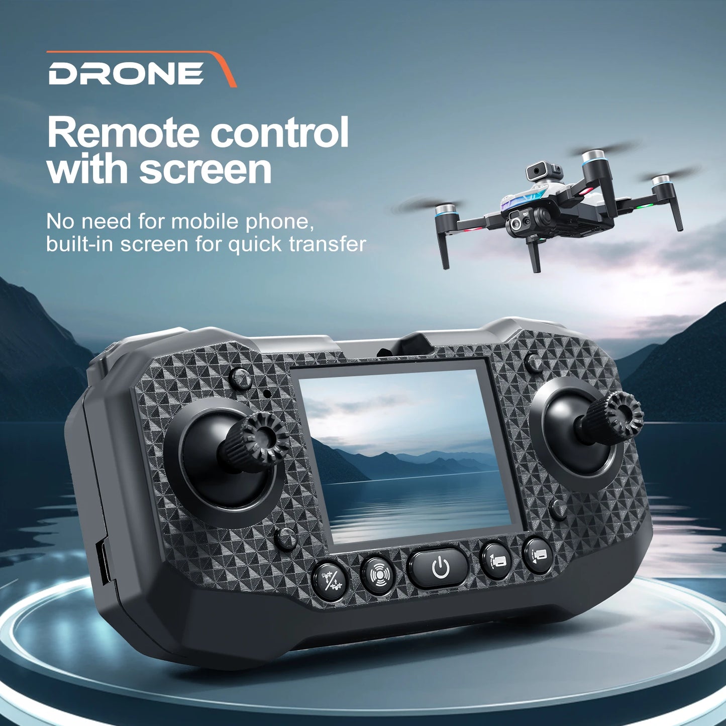 S160 Color LED Drone Professional 4K HD Quadcopter