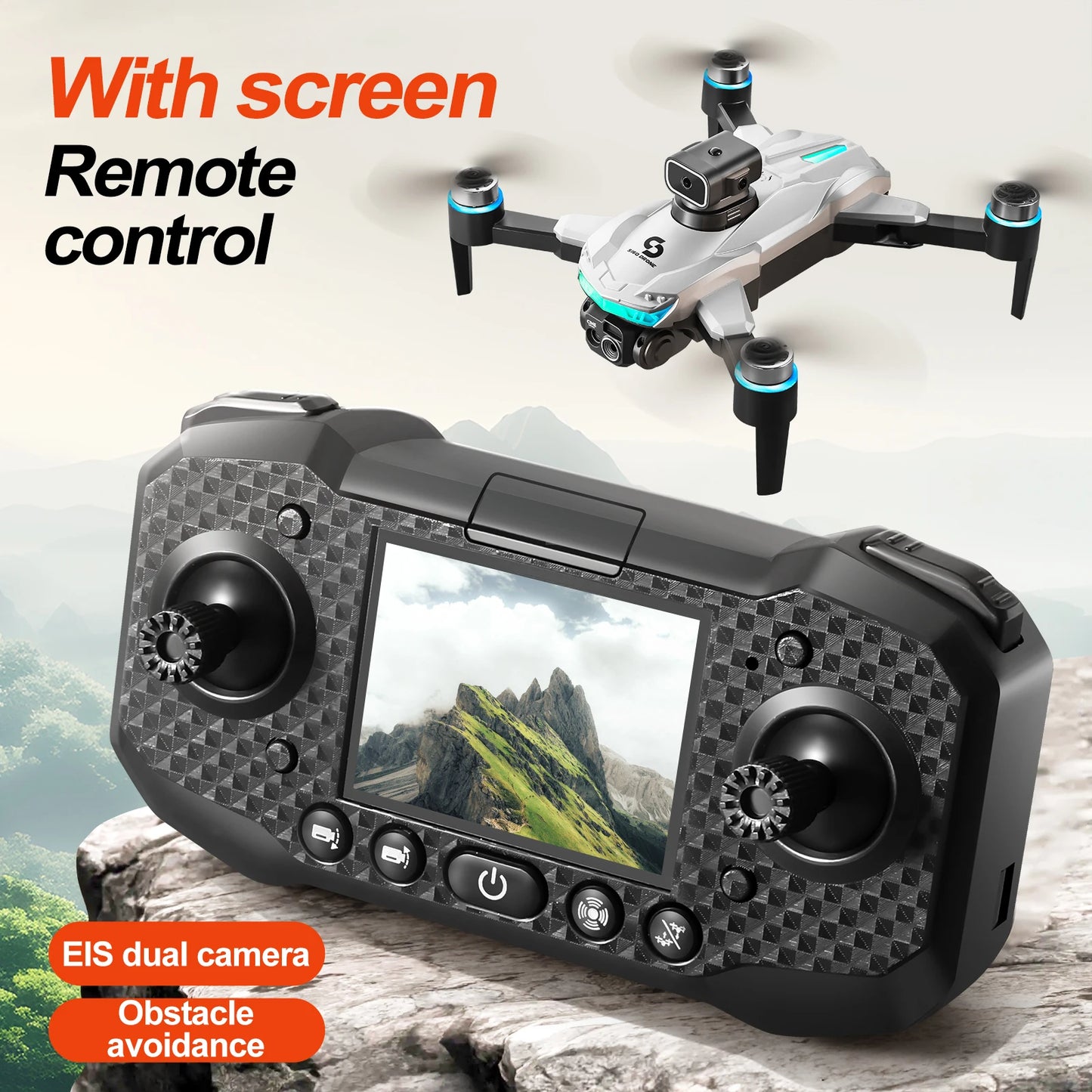 S160 Color LED Drone Professional 4K HD Quadcopter