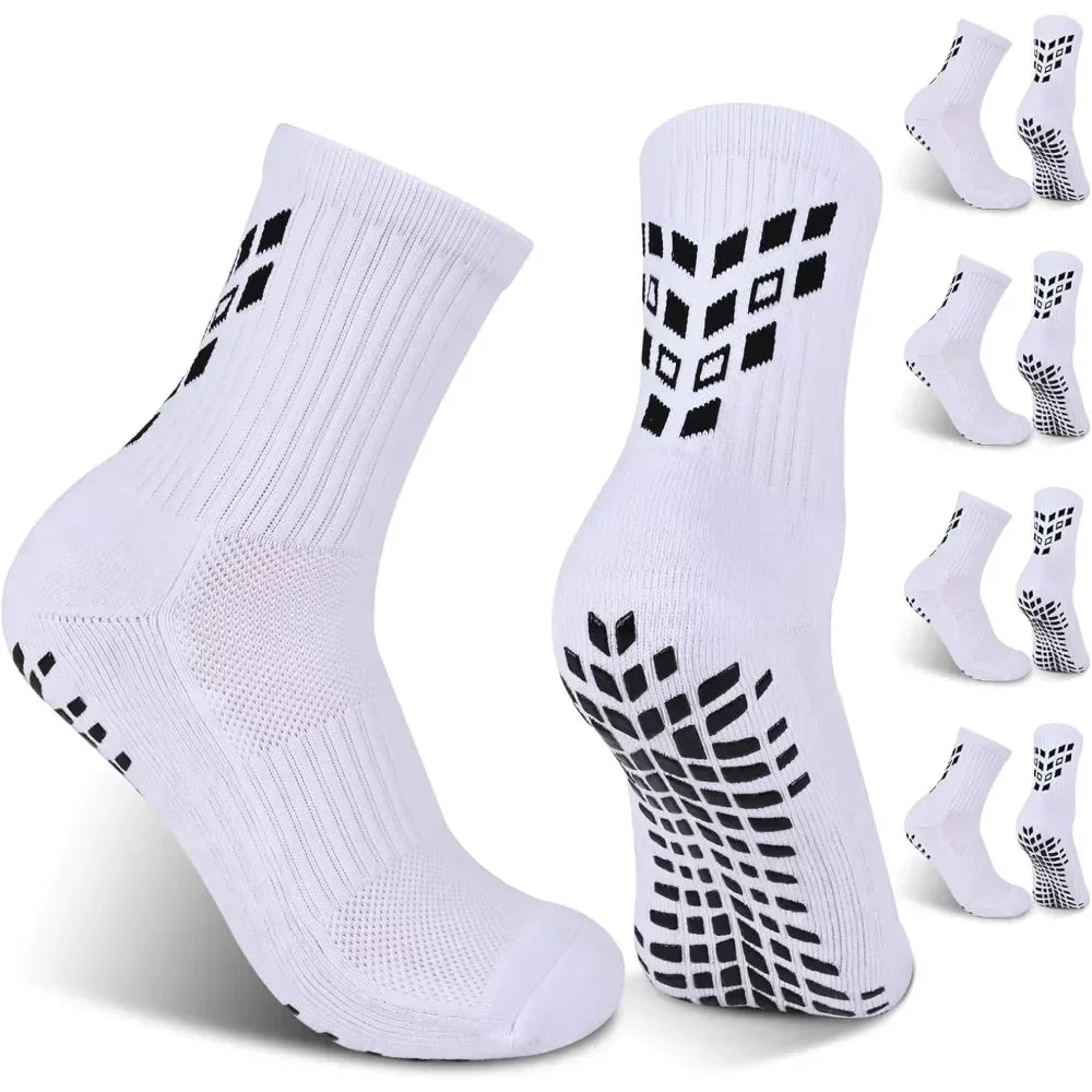 4 Pairs Non-slip Soccer Sports Socks