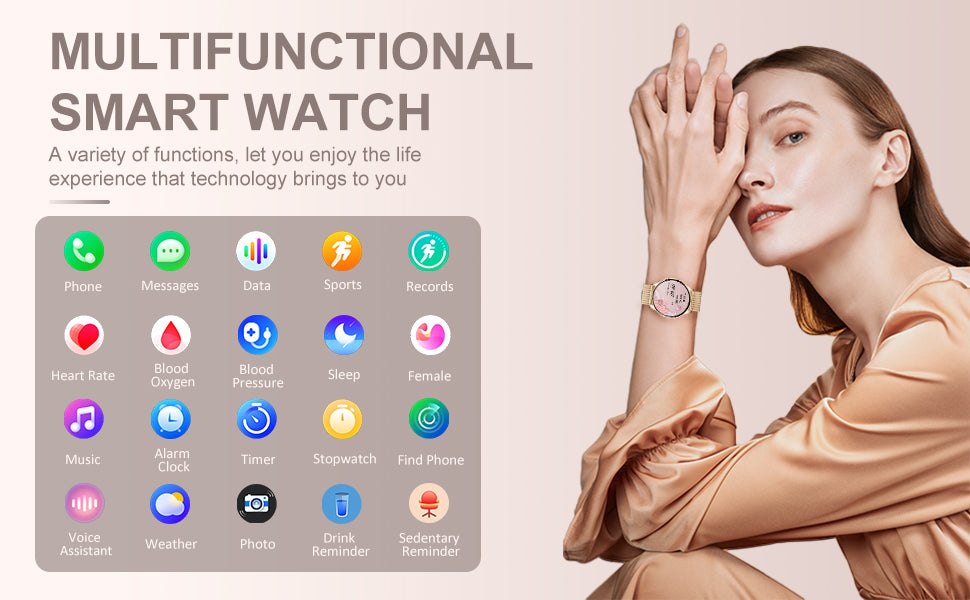 Smart Watch for Women (Answer/Make Call), Fitness Tracker