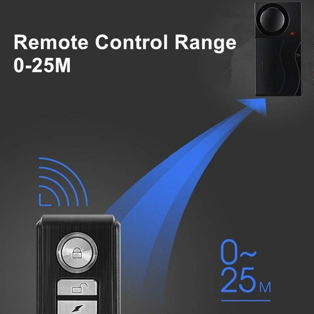 110dB Loud Bike Door Window Alarm Home Safety System