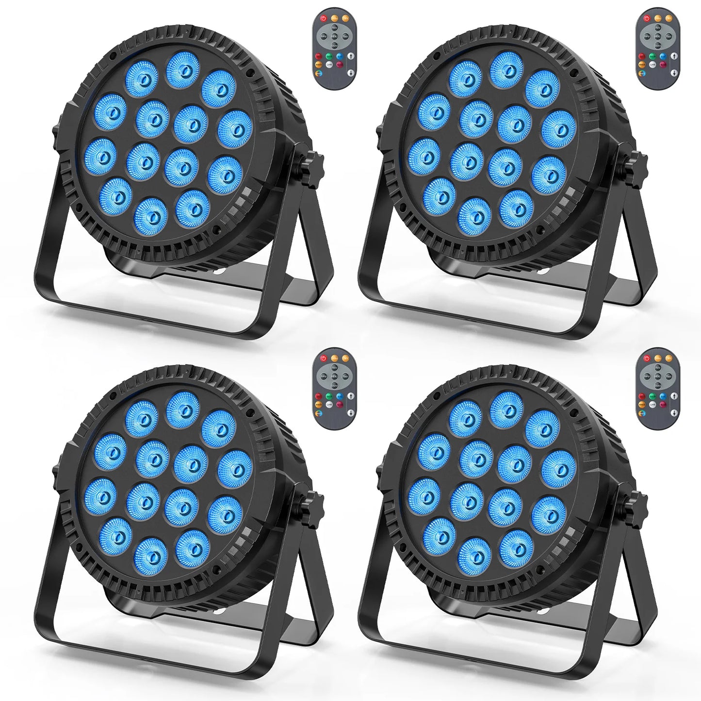 U'King 4PCS 80W Par 14 LED Disco Bar Stage Light