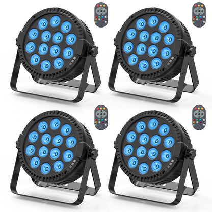 U'King 4PCS 80W Par 14 LED Disco Bar Stage Light