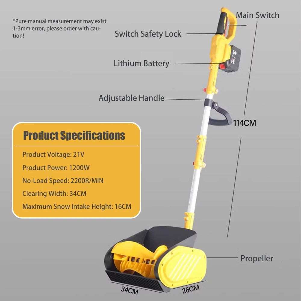 Lightweight Snow Removal Tool for Driveway