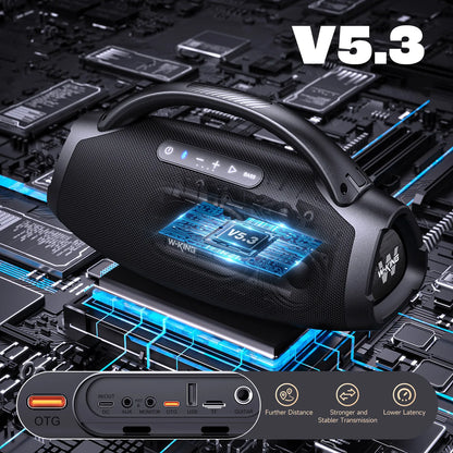 W-KING 200W RMS Portable Bluetooth  Loud Outdoor Speaker