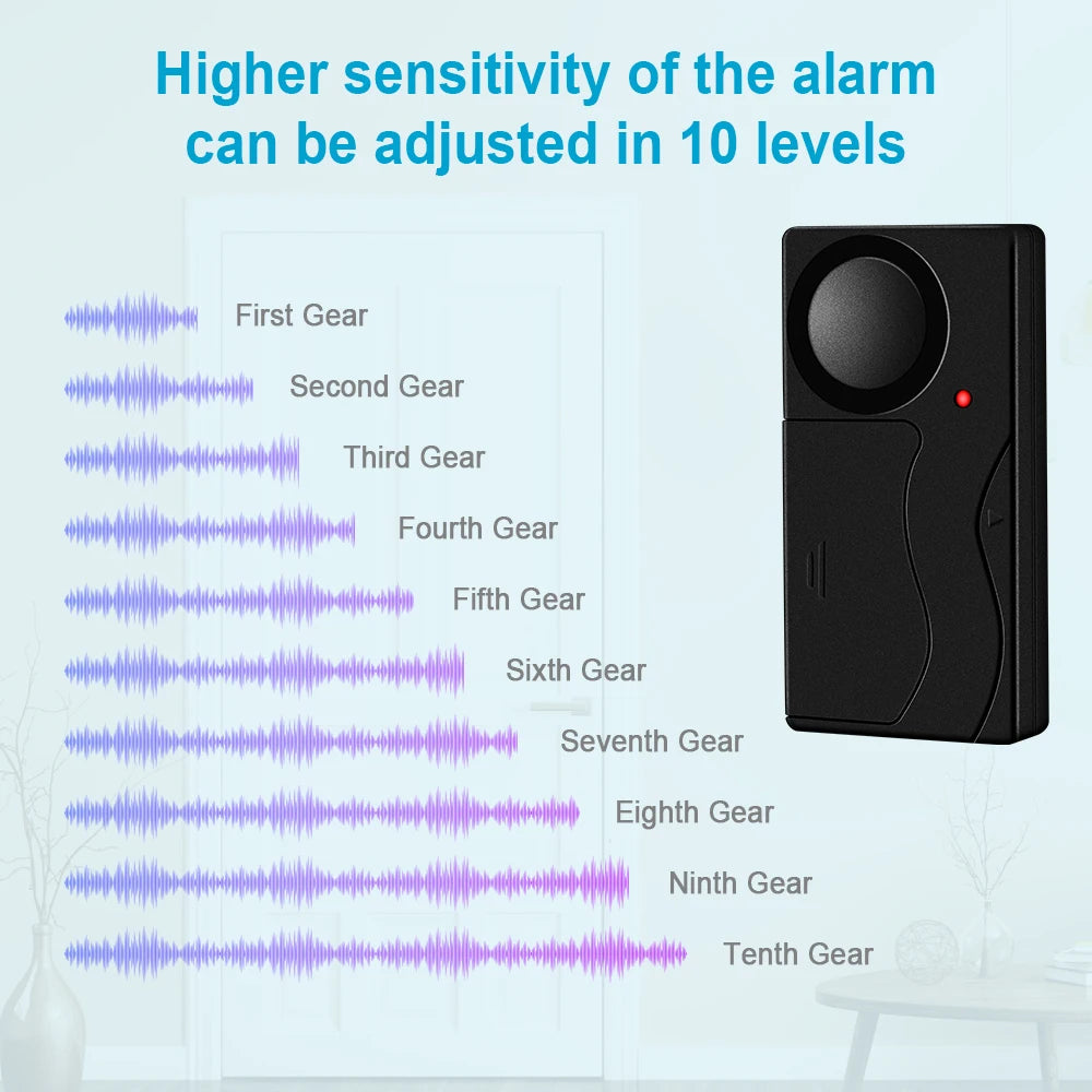 110dB Loud Bike Door Window Alarm Home Safety System