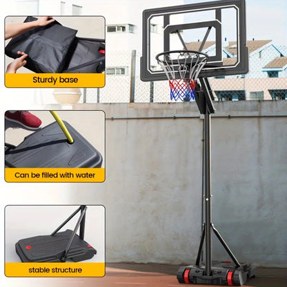 1 Basketball Hoop Outdoor Portable Hoop Court