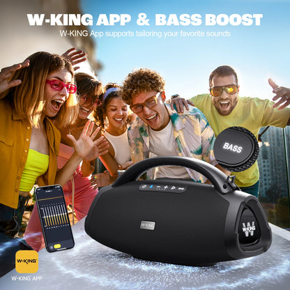 W-KING 200W RMS Portable Bluetooth  Loud Outdoor Speaker