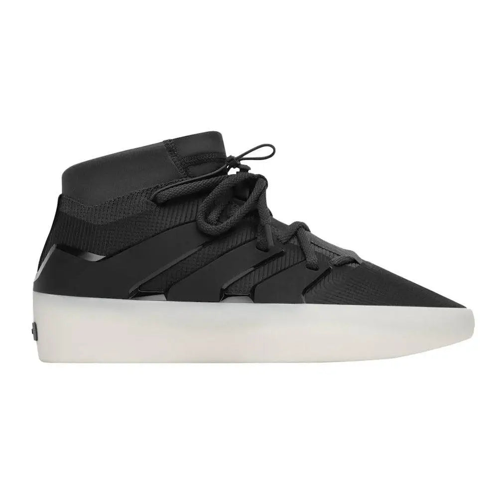 Unisex Basketball Lace-Up Sneakers in Black, White, and Red