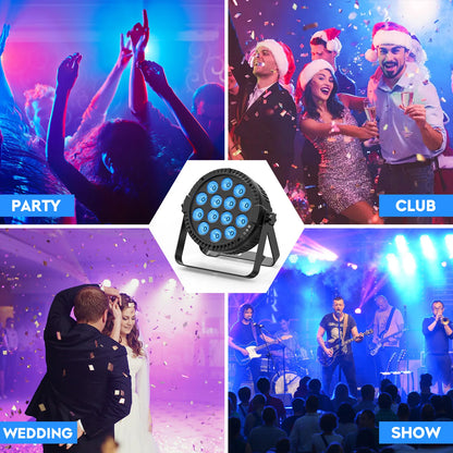 U'King 4PCS 80W Par 14 LED Disco Bar Stage Light