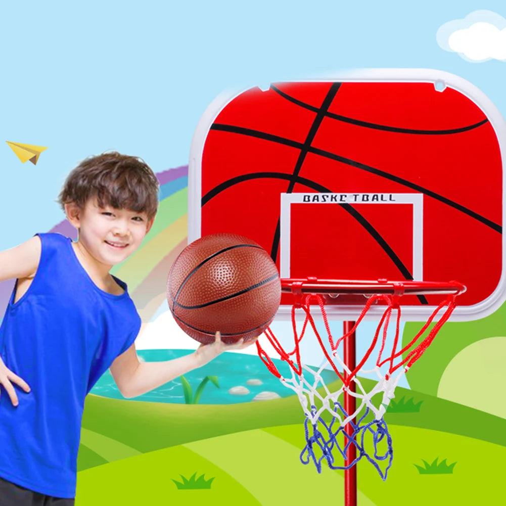 Mini Basketball Hoop with Ball and Pump Portable Basketball Hoop Adjustable Basketball Hoop Set Indoor Outdoor Play for Kids