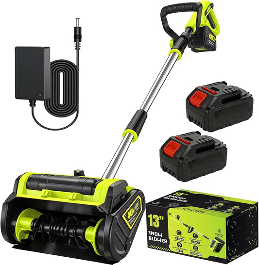 40V Cordless Brushless Snow Shovel, 13-Inch Electric Snow Blower