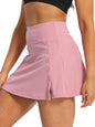 Two-In-One Women's Mini High-Waisted Tennis Skirt