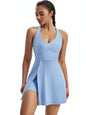 Womens V Neck Tennis Dress with Pocket