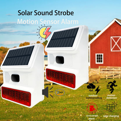 Outdoor Solar Sound And Light Alarm