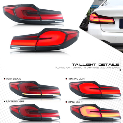LED Tail Lights for BMW G30 F90 M5 5-Series 2017-2020