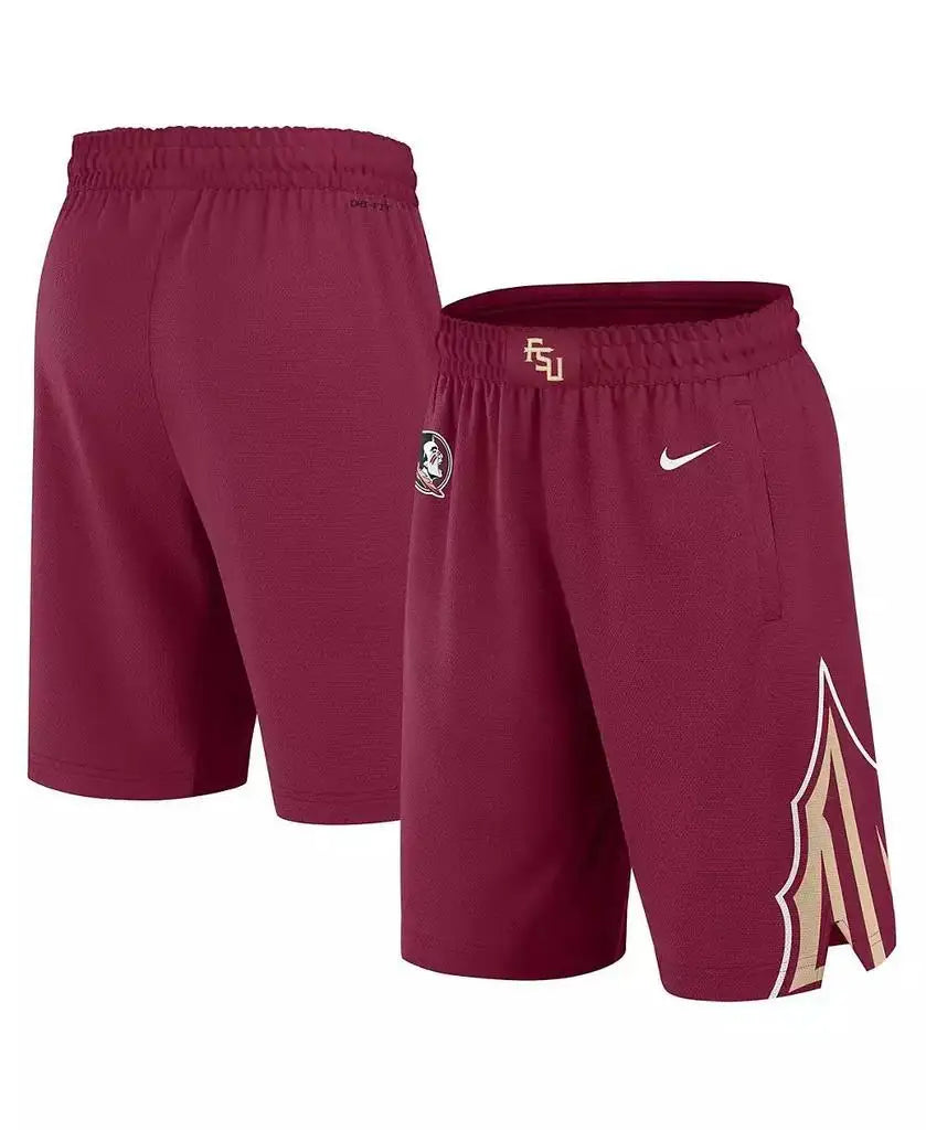 Nike | Men's Garnet Florida State Seminoles Road Replica Performance Basketball Shorts