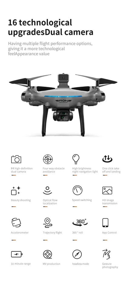 KY102 Drone 8K HD Profesional Dual-Camera