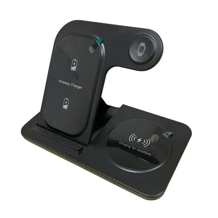 30W LED Fast Wireless Charger Stand 3 in 1 Foldable