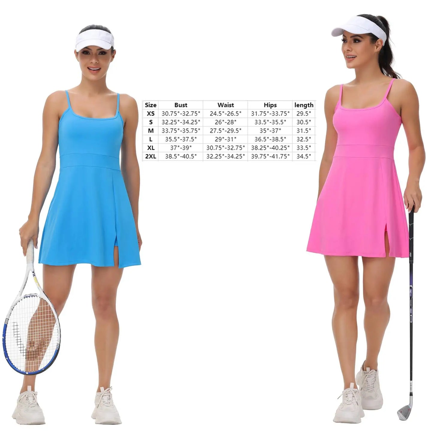 Sports Suspender Dress  Suspender  with Pocket Leggings