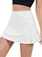 Two-In-One Women's Mini High-Waisted Tennis Skirt