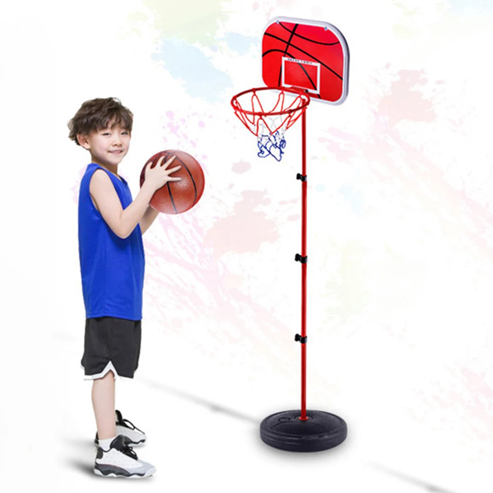 Mini Basketball Hoop with Ball and Pump Portable Basketball Hoop Adjustable Basketball Hoop Set Indoor Outdoor Play for Kids