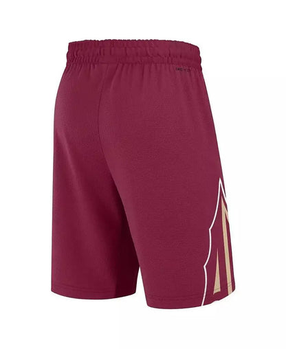 Nike | Men's Garnet Florida State Seminoles Road Replica Performance Basketball Shorts