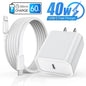 40W Fast Charger  Data Cable Phone Charger Set Accessories