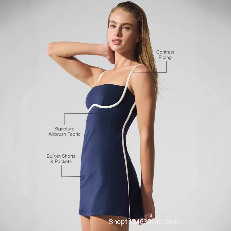 Mini Elasticity Slim Sports Dresses
