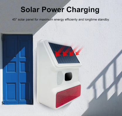 Outdoor Solar Sound And Light Alarm