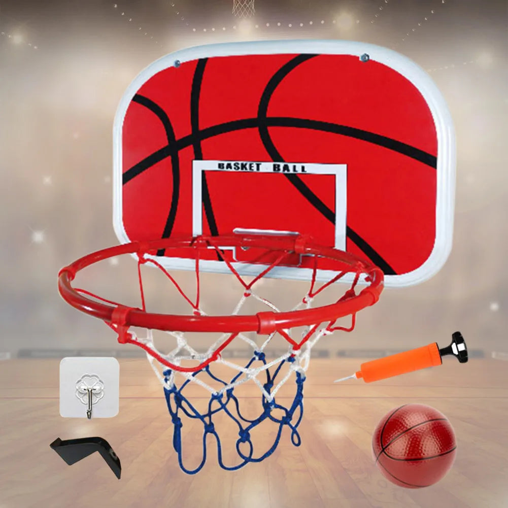 Mini Basketball Hoop with Ball and Pump Portable Basketball Hoop Adjustable Basketball Hoop Set Indoor Outdoor Play for Kids
