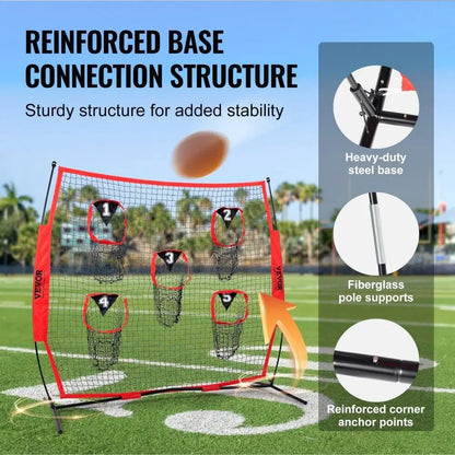 6 x 6 ft Football Trainer Throwing Net,
