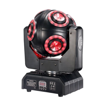LED Moving Head 8x15W RGBW 4in1 With Halo RGB 3