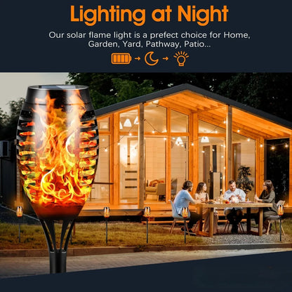 Solar Outdoor Lights,12LED Solar Tiki Torches