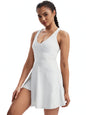 Womens V Neck Tennis Dress with Pocket