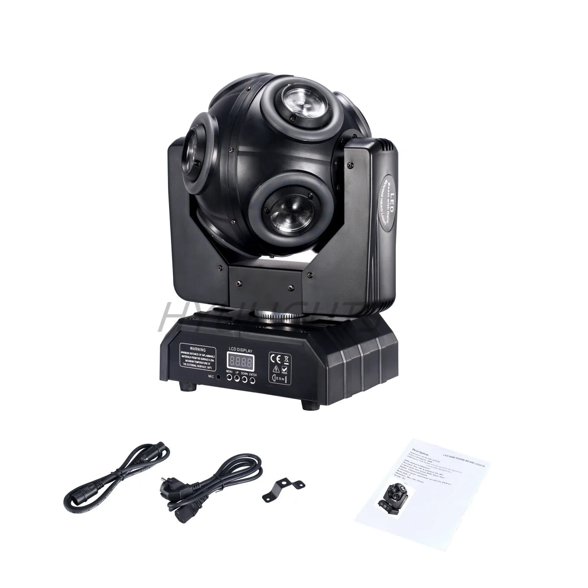 LED Moving Head 8x15W RGBW 4in1 With Halo RGB 3