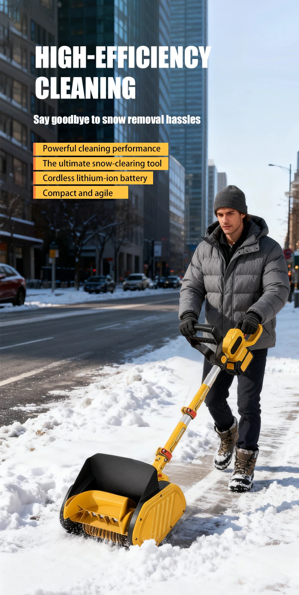 Lightweight Snow Removal Tool for Driveway