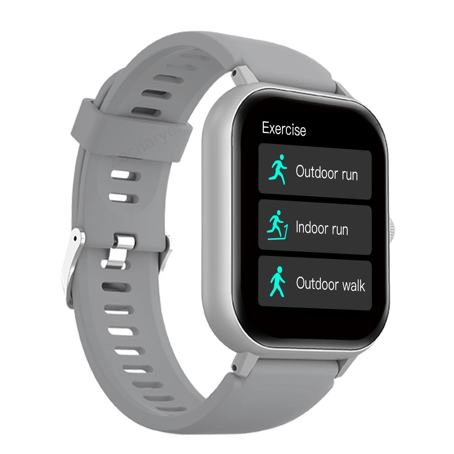 Wireless call information reminder silicone strap smart watch, unisex sports watch