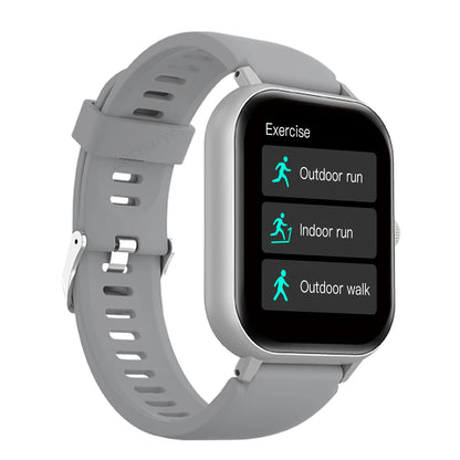 Wireless call information reminder silicone strap smart watch, unisex sports watch
